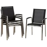 ACAMP Auris Stapelsessel 80 x 120 x 150 cm grau 6 St.