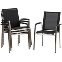 ACAMP Auris Stapelsessel 80 x 120 x 150 cm grau 6 St.