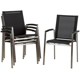 ACAMP Auris Stapelsessel 80 x 120 x 150 cm grau 6 St.