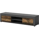 Möbel Boss Jam Lowboard 160 x 37 cm Schwarz Holz