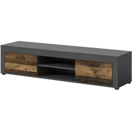 Möbel Boss Jam Lowboard 160 x 37 cm Schwarz Holz