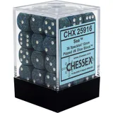 Chessex Speckled 12mm d6 Dice Blocks with Pips (36 Dice) - Sea