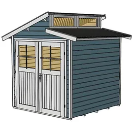 Weka Gartenhaus 226 2,05 x 2,09 m grau