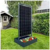 Solarblumenkübel Sichtschutz 370Wp Bifazial PV-Modul Solar Garten 0% nach §12 Abs. 3 UstG - Feueranker ®