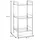 Idimex Regal, Chrom, Metall, Mode, 38x84x30 cm, Badezimmer, Badezimmerregale, Badregale