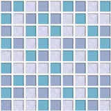 ANHUIB Blau Mosaik Selbstklebend Fliesenaufkleber,Fliesenfolie für Badezimmer,Klebefliesen Küche,Fliesenaufkleber Bad,Küchenrückwand Wasserdichte Selbstklebende Tapeten,Fliesen Bad Tapeten,44X300cm
