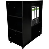 Jet-Line Druckertisch Büro mit Rollen Druckerständer Leon schwarz Jet-Line