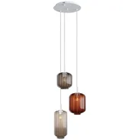 s.luce Velo 3-flg. Ø 40 cm rund mehrfarbig