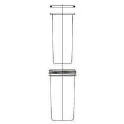 Grünbeck Filterglocke mit Schutzglocke für FS 100646 1", FSV 1",FSV 1 1/4