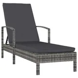 furnicato Sonnenliege 68 x 0 x 0 cm Grau