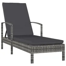 furnicato Sonnenliege 68 x 0 x 0 cm Grau