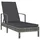 furnicato Sonnenliege 68 x 0 x 0 cm Grau