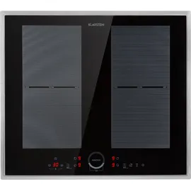 Klarstein Induktionskochfeld, Glaskeramik Kochfeld, Induktionskochfeld mit 4 Platten, Einbau-Induktionskochfeld mit Touch-Display, Digitalanzeige und Timer-Funktion, Schnelles Aufheizen, 7000 Watt