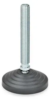 Gelenkfüße, Fuß Kunststoff / Verstellspindel Stahl (344-60-M12-43-A)