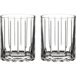 RIEDEL Serie RESORT 2 Double Rocks Becher im Set 411 ml aus bruchsicherem TRITAN