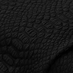 Jacquard-Jersey, schwarz