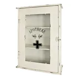 Haku-Möbel HAKU Möbel Vitrine weiß 2 Fachböden