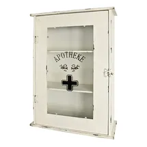 Haku-Möbel HAKU Möbel Vitrine weiß 2 Fachböden