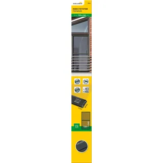 Fliegengitter für bodentiefe Fenster Premium, anthrazit, 120 x 240 cm