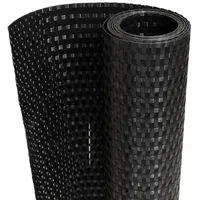 vidaXL Balkon-Sichtschutz Schwarz 300x100 cm Poly Rattan