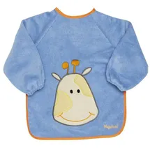 Playshoes Ärmel-Lätzchen - Giraffe Blau,