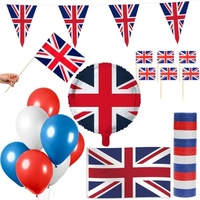 England Großbritanien Party Deko Set 83 tlg. Partyset Partydeko Union Jack