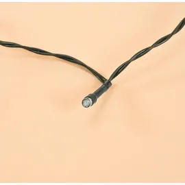esotec Solar Lichterkette mit 200 warmweißen LEDs wetterfest 102570 - Schwarz