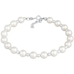 Nenalina Synthetische Perlen Klassisch Rund 925 Silber 16 Damen 