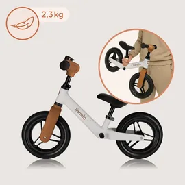 lionelo Toni von 18 Monaten bis 30 kg, PU-Gummi-Räder 25 cm, Fußstütze, Verstellbarer Sitz und Lenker, Rutschfester Griff, leicht 2,3 kg, Klingel