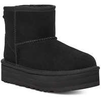 UGG KIDS' CLASSIC MINI PLATFORM Plateaustiefel, Winterboots, Plateau Boots, Schlupfstiefel mit Warmfutter schwarz 31 EU