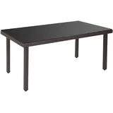MCW Chieti Gartentisch 160 x 90 x 74 cm braun