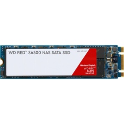 Western Digital Red SA500 M.2 interne SSD (500 GB) 560 MB/S Lesegeschwindigkeit, 530 MB/S Schreibgeschwindigkeit rot 500 GB