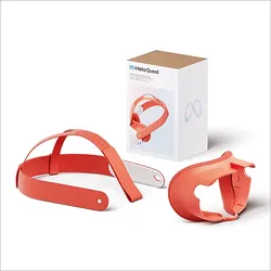 META Headset-Einlagen und -Riemen für Meta Quest 3 (Blood Orange) Zubehör VR Brille