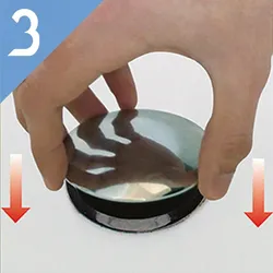 Klicker-Austauschstopfen UP&Down, Kunststoff verchromt, Modell Badewanne (Ausführung: Ersatz Ablaufstopfen UP&Down für Badewannenabläufe Kunststoff/chrom DN74 Tappaguasti)