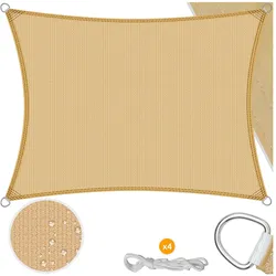 KESSER® Sonnensegel Sonnenschutz Windschutz   HDPE Gewebe   wasserabweisend & windabweisend   5-Fach quer vernäht robust & stabil Schattenspender Garten Balkon Terrasse