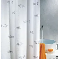 Spirella Duschvorhang Kos 120 x 200 cm silber