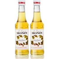 2x Monin Haselnuss / Noisette Sirup, 250 ml Flasche