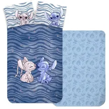 BrandMac Stitch und Angel Babybettwäsche 100x135 + Kissenbezug 40x60 Baumwolle