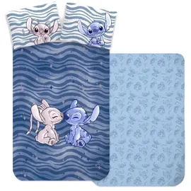 BrandMac Stitch und Angel Babybettwäsche 100x135 + Kissenbezug 40x60 Baumwolle