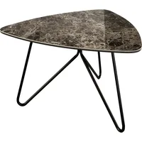 DeLife Couchtisch Ekrem Keramik Laminam®Emperador Extra Lucidato Dunkelbraun Hairpin