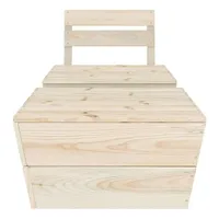 vidaXL Garten-Lounge-Set 2-tlg. natur 315636