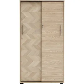 MÖBELPARTNER Arezzo Aktenschrank 80,1 x 38,2 x 150 schwarz