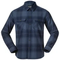 Bergans Herren Nordmarka Flannel Hemd (Größe L, blau)