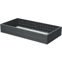 Prosperplast Gartenbeet Erhöhter Beet großer Gemüsegepäck ProsperPlast anthrazit