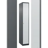 C+P Spind Classic PLUS, 1 Abteil, HxBxT 185x30x50cm, Zylinderschloss, Anthrazit/Hellgrau von PROREGAL