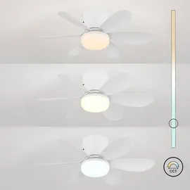GLOBO Delores 51 cm Deckenventilator Weiß