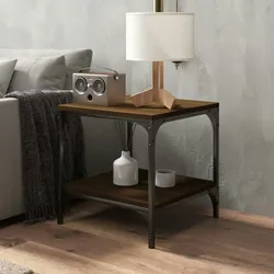 vidaXL Couchtisch Braun Eichen-Optik 50x50x40 cm Holzwerkstoff