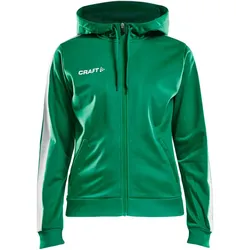 CRAFT Pro Control Kapuzen-Trainingsjacke Damen 651900 - team green/white S