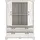 Forte Highboard Kashmir 123 x 162,3 x 48,2 cm Weiß / Beige
