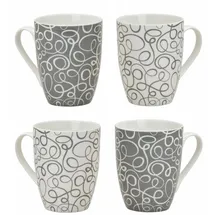 Spetebo Kaffeetasse 0,3 l Weiß 4 St.